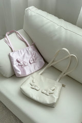 angel satin shoulder bag