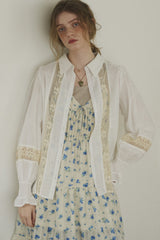 bohemian cotton lace blouse