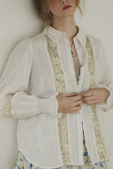 bohemian cotton lace blouse