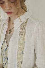 bohemian cotton lace blouse