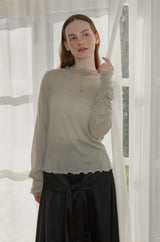 waist sleeve satin skirt