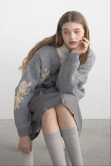 flower china cardigan