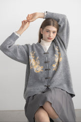 flower china cardigan
