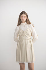 leather frill onepiece