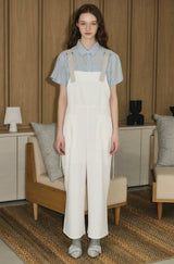 side ribbon overalls