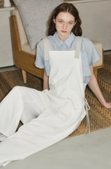 side ribbon overalls