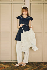 double collar sailor onepiece