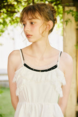 lace drawstring onepiece