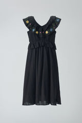 flower embroidery onepiece