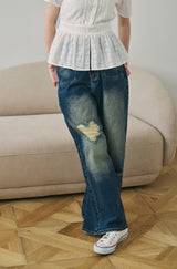 heart damage denim