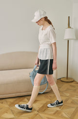 lace line mini skirt