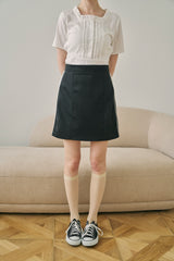 lace line mini skirt