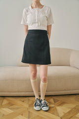 lace line mini skirt