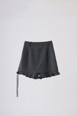 layered frill mini pants