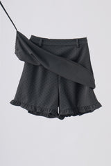 layered frill mini pants