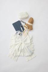 big ribbon frill tote bag