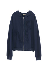 heart frill hoodie