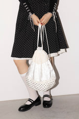 lace frill knapsack