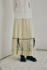 romantic lace ribbon skirt