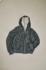 heart frill hoodie