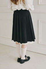 layered medium pleats skirt
