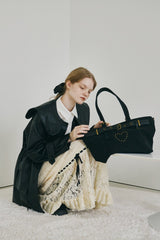 big collar vegan leather jacket