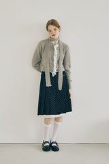 layered medium pleats skirt