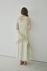 dot × rose corsage cami onepiece