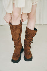 2way kushu-kushu suede boots