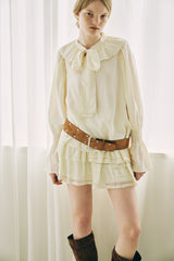 suede double studs belt