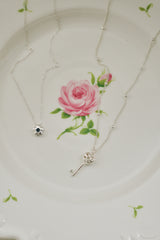 【 online store Exclusive 】silver925 heart key necklace