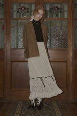 romantic lace ribbon skirt