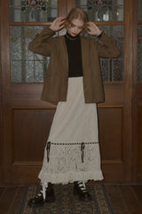 romantic lace ribbon skirt