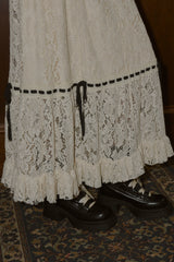 romantic lace ribbon skirt