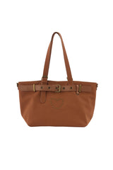 heart × belt suede shoulder bag