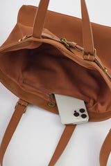 heart × belt suede shoulder bag