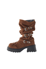 2way kushu-kushu suede boots