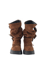 2way kushu-kushu suede boots