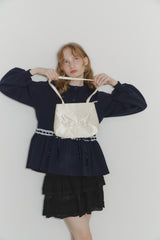 angel satin shoulder bag