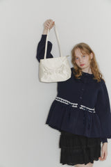 angel satin shoulder bag