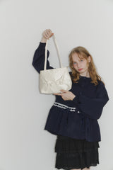 angel satin shoulder bag