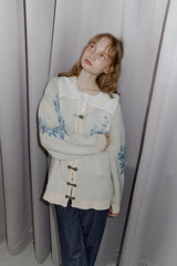 flower china cardigan