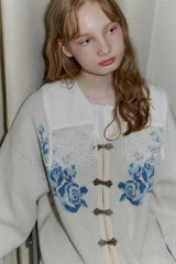 flower china cardigan