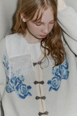 flower china cardigan