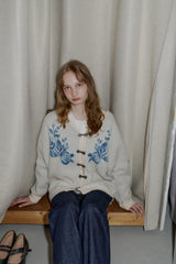 flower china cardigan