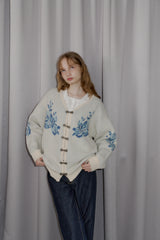 flower china cardigan