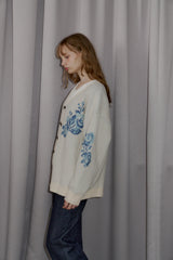 flower china cardigan