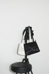 angel satin shoulder bag