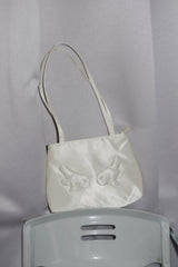 angel satin shoulder bag