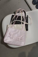 angel satin shoulder bag